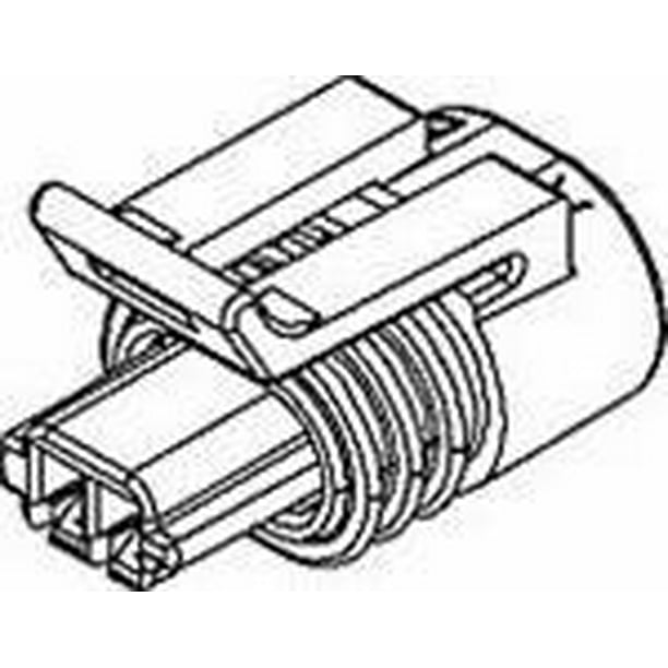 10 pieces Automotive Connectors 2P MALE BLACK 150 SERIES 14 AMPS
